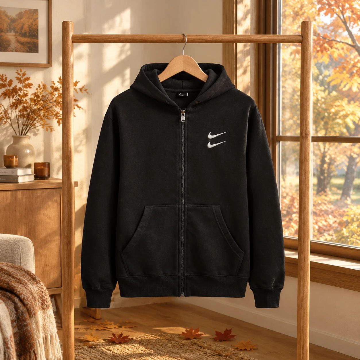 سوئیشرت دورس کلاهدار مردانه مارک گلدوزی مدل Adrian